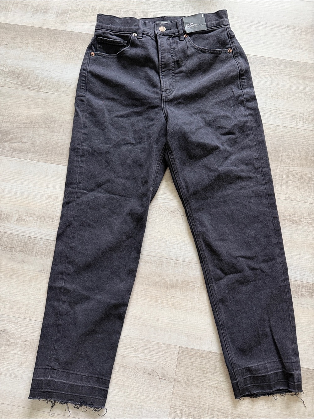 High-Rise   Mom jeans Black Cropped Women's Jeans